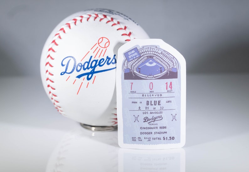 Opening Day Dodgers Ticket Sticker CLEARANCE Etsy