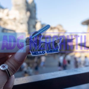 SW57 Hola, pegatina de Obi Wan Kenobi de Star Wars