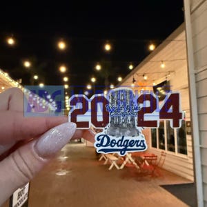 DOD1 2024 World Series Fans Dodgers Aufkleber