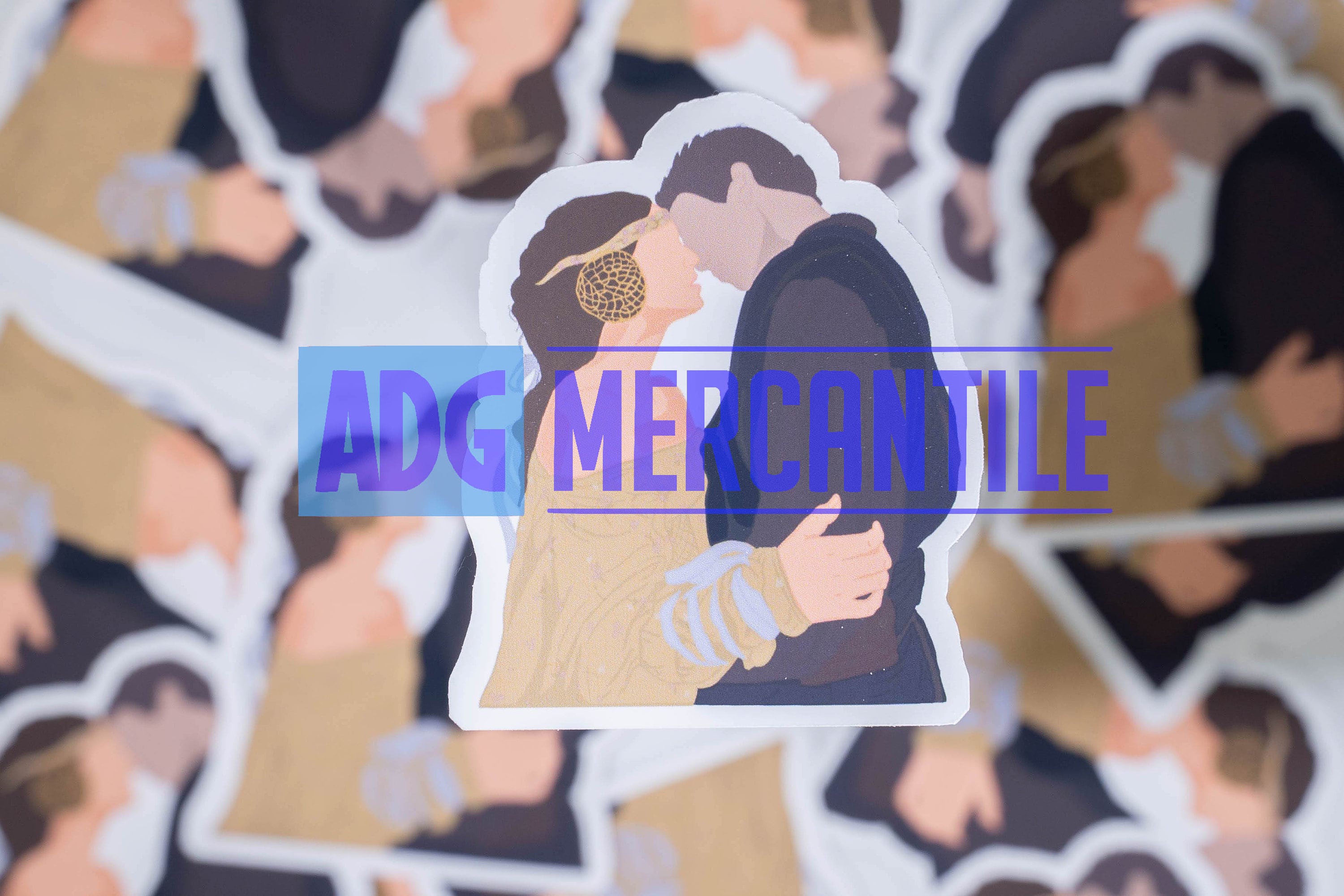 SW5 Padmé Amidala and Anakin Skywalker in the Garden Star Wars Sticker CLEARANCE