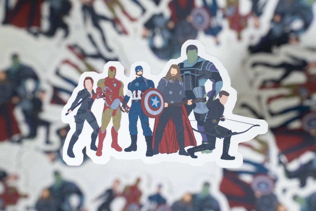 Original 6 Avengers Endgame Sticker Etsy