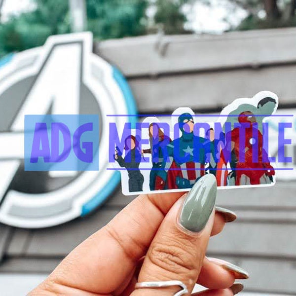 Original 6 Avengers Marvel Sticker