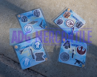 Mini Star Wars Sticker Set Filler Stickers Prequels and Original Trilogy