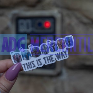 SW54 This Is The Way Mandalorian-helmen Star Wars-sticker