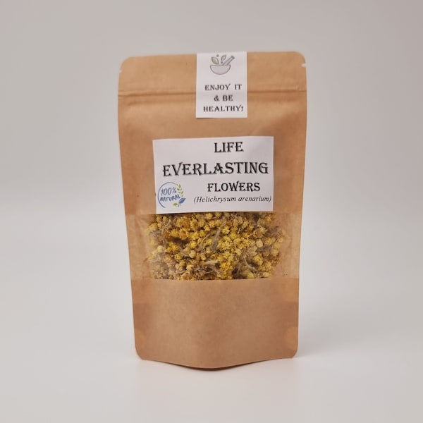 Everlasting Flowers/ Bulk  1 oz to 4 lbs Bulgarian EVERLASTING FLOWER/ Organic Life Everlasting Tea Helichrysum stoechas/