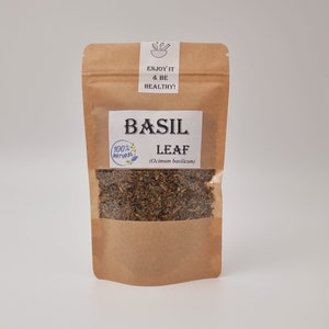 Basil Leaf |  Dried Herbs | Seasoning | Culinary Grade Herbs | Dried Cooking Herbs