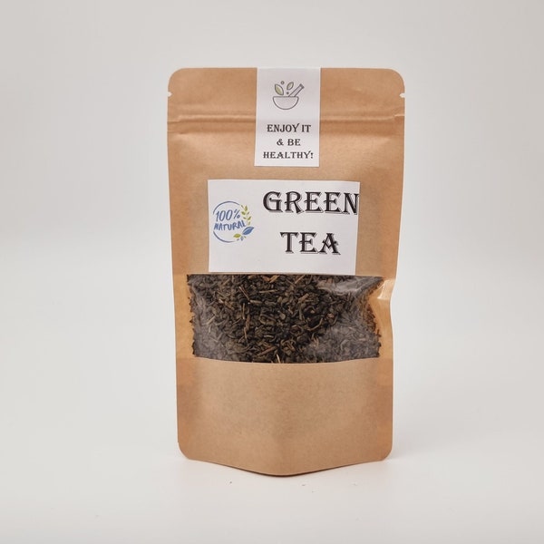 Grüner Tee Blatt | Getrockneter Grüner Tee | Natürlicher Grüner Tee | Grüne Teeblätter |