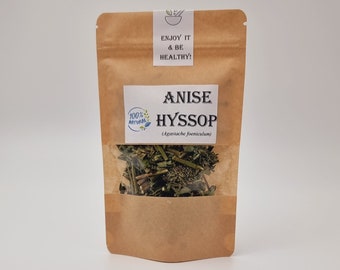 Anise Hyssop  Bulk 6 oz to 1lb | Anise Hyssop Herbal Tea - Dried Herb - Licorice Mint - Agastache foeniculum