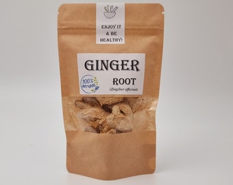 Ginger Root | Dried Tea |  Bulk 6oz to 1 lb Ginger Root / Ginger Root Flakes / Ginger Root | Spice | Seasonings  Herbal Teas