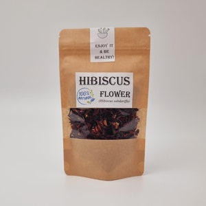 Hibiscus Tea Hibiscus Hibiscus sabdariffa Dried Herbs Natural imagem 1