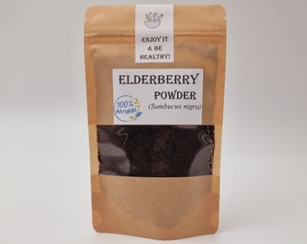 Elderberry Powder or Whole | Elderberries | Sambucus nigra |  Bulk up to 10 lbs | Wild Picked Dried Elder Berry