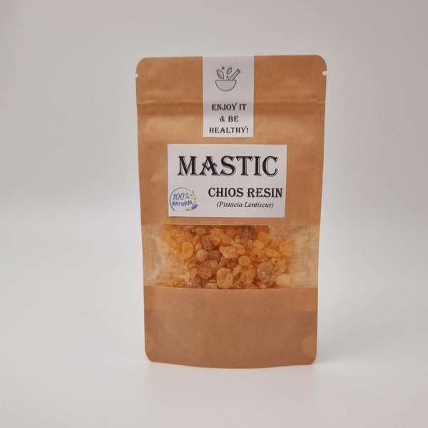 Goma de masilla / Resina de masilla / Auténtica Chios Mastiha / Resina de goma de masilla de Chios