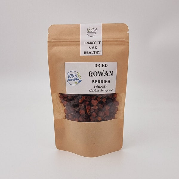 Rowan berries | Rowan Berries Whole Dried Berries Mountain Ash - Sorbus Aucuparia/ Naturally Dried | Rowan | Red rowan | Sorbus