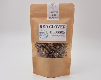 Red Clover Blossom Tea/ Red clover tea, red clover blossoms, Wild clover/ Wildcrafted Red Clover Blossoms/ Bulk Red Clover Blossom