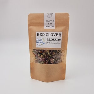 Red Clover Blossom Tea/ Red clover tea, red clover blossoms, Wild clover/ Wildcrafted Red Clover Blossoms/ Bulk Red Clover Blossom