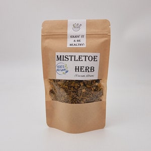 Mistletoe Herb | Dried Mistletoe Leaf | Mistletoe | Mistletoe Tea - Pure Herbal Tea | Mistletoe Herb Tea (Visci Herba)