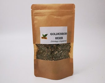 Organic Goldenrod Herb | Goldenrod Tea | Goldenrod Golden Rod Leaves rganic | Natural | Dried Herbs | Botanical | Natural Herbs
