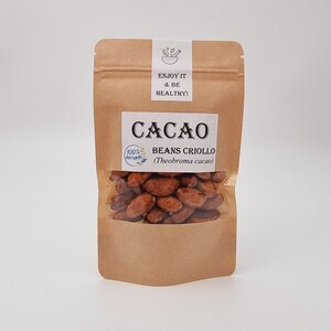 Cacao Beans Whole Criollo Organic Theobroma Cacao Cocoa Beans Premium Quality image 1