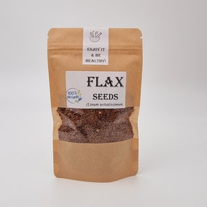 Flax Seed | Linum Usitatissimum | Whole | Excellent Source of Fiber | Brown Linseeds | Lin Seeds