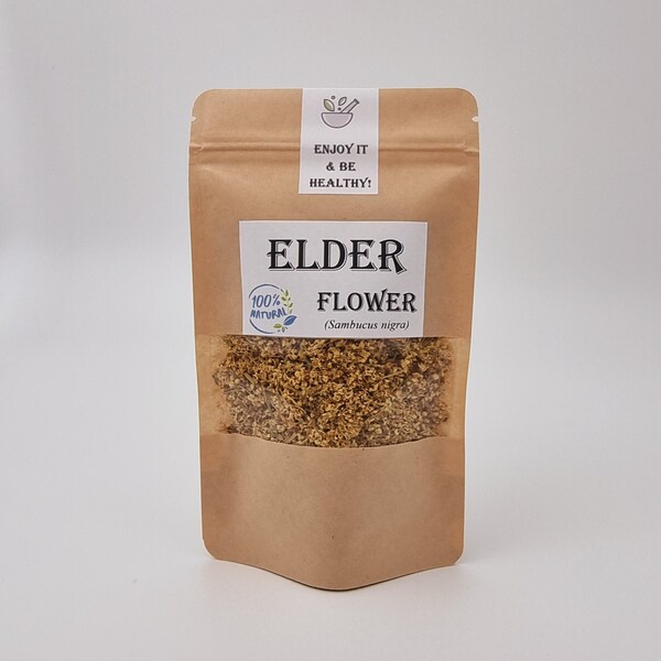 Elderflower | Elderflower | Sambucus nigra | Dried Herbs | Spice | Seasoning | Natural Herbs | Herbal Teas | Food |