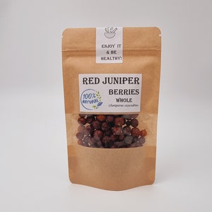 PRICKLY JUNIPER Berries  / Juniper berries / Red Juniper berries | Juniperus Oxycedrus , Juniper tree, handpicked,