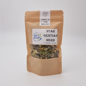 STAR GENTIAN Herb Dried Bulk Tea, Gentiana Cruciata L Herba /Available qty from 1oz-4lbs/ image 1