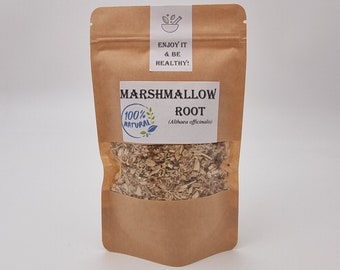 Marshmallow Root Cuts/Poeder | Althea officinalis | Natuurlijk | Kruidkundige | Gedroogde Kruiden | Botanisch |