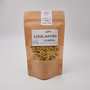 Life Everlasting Flowers/ Bulgarian EVERLASTING FLOWER/ Life Everlasting Tea (Helichrysum stoechas)/ Natural Organic Herbs/