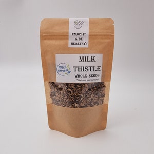 Milk Thistle Seeds Whole | Milk Thistle Seeds | Milk Thistle Seed | Silibum marianum |