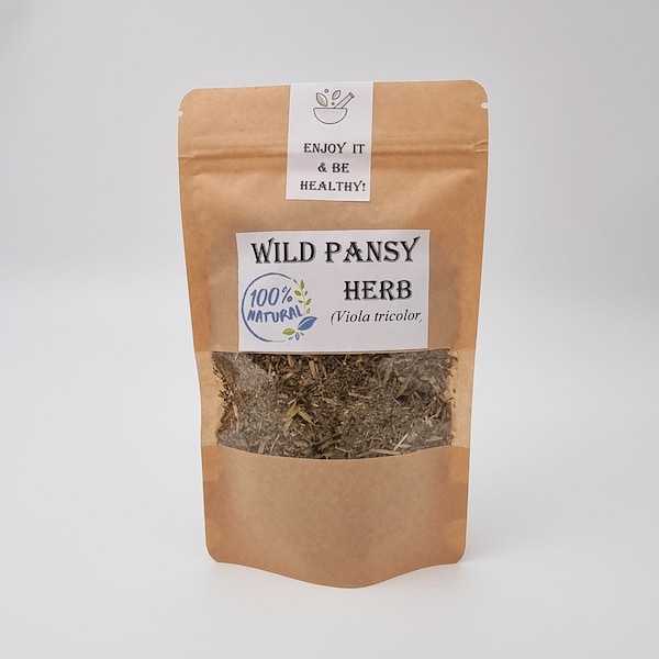 Wild Pansy Herb | Violet Herb | Pansy Herb | Viola Tricolor L Pansy Herb | Wild Pansy Dried Leaves Heartsease | Violet Leaves | Natural Herb