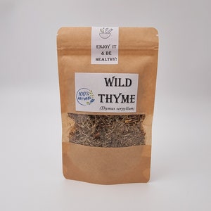 Thyme |  Wildcrafted Thyme Flowers & Leaf | Thymus serpyllum | Bulgarian Thyme | Wild crafted Thyme