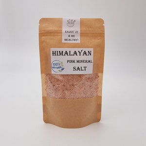Sal rosa del Himalaya/sal mineral del Himalaya/molienda fina o gránulos