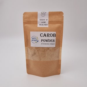 Carob Powder Natural Pure - Etsy