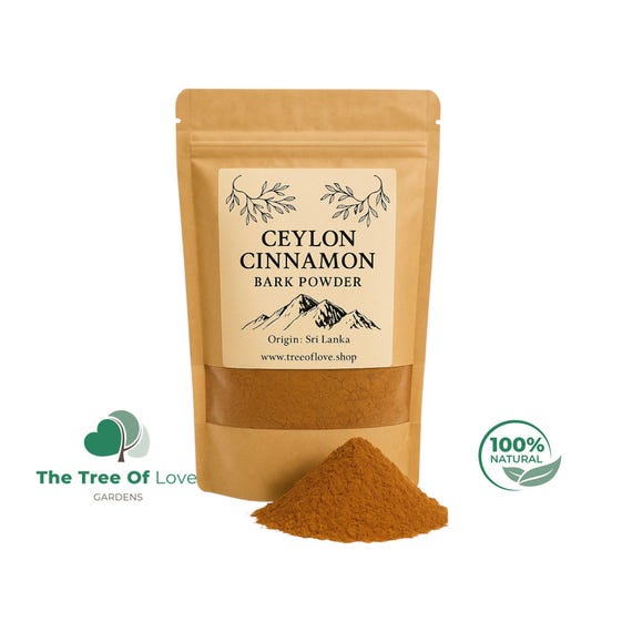 Ceylon Cinnamon Powder | Cinnamomum zeylanicum | Dried Herbs | Herbal Tea | | Herbal Infusion  by The Tree Of Love Gardens