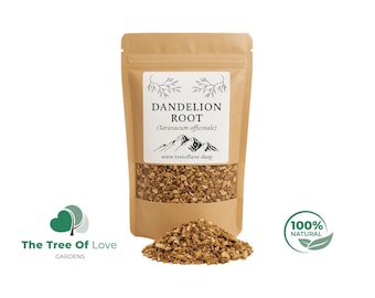 Dandelion Root | Tea | Taraxacum officinale  | Natural Herbs | Herbal Infusion by The Tree Of Love Gardens