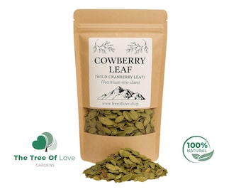 Cowberry Leaf | Wild Cranberry Leaves |  Lingonberry Leaf | Vaccinium Vitis idaea | Dried Herbs | Herbal Tea | Herbal Products | Bulk Herb
