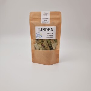 Linden Flower Tea/ Linden Flowers/ Bulk 6 oz to 1 lb Dried Linden Leaves & Flowers Natural Herbalist Dried Herbs Botanical image 2