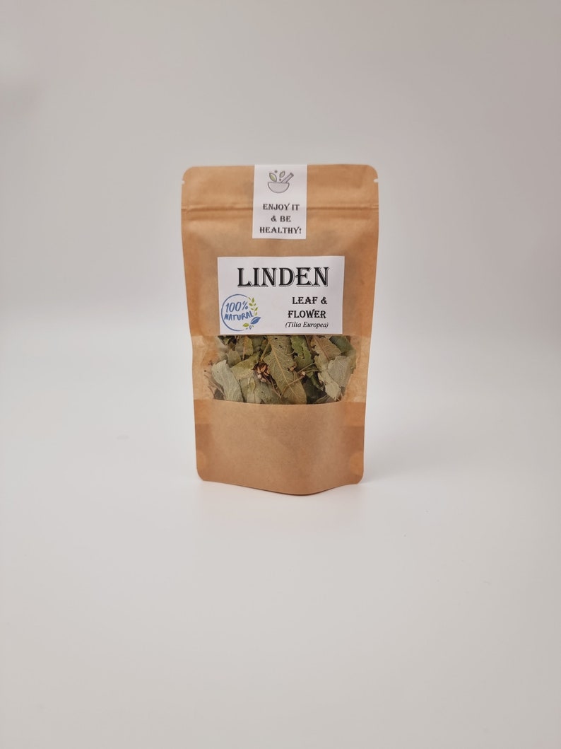 Linden Flower Tea/ Linden Flowers/ Bulk 6 oz to 1 lb Dried Linden Leaves & Flowers Natural Herbalist Dried Herbs Botanical image 2