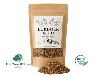 Burdock Root Tea |  Arctium Lappa L. - Radix | Dried Herbs | Herbal | Bulk Herb | Herbal Infusion The Tree Of Love Gardens