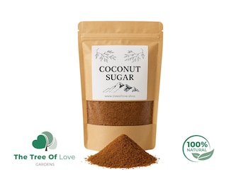 Kokosblütenzucker | Kokosnuss Brauner Zucker | Getrocknete Kräuter | Kräutertee | Pflanzliche Produkte | Großkraut | Kräutertee