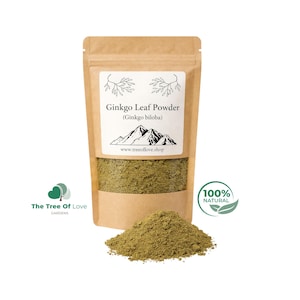 Polvo o cortes de hojas de Ginkgo Biloba / Polvo de hojas de Ginkgo / Polvo de Ginkgo Biloba / Cortes de hojas de Ginkgo / Infusión de hierbas
