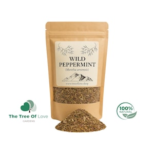 Wild Peppermint Herb | Peppermint Wildcrafted | Wildcrafted Mint | Dried Herbs | Herbal Tea | Herbal Products | Bulk Herb | Herbal Remedy