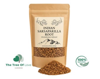 Raíz de zarzaparrilla india o mexicana / Smilax Medica / Hemidesmus indicus / Hierbas secas / Infusión / Productos herbales / Hierba a granel