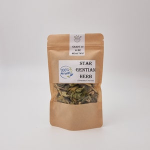 STAR GENTIAN Herb Dried Bulk Tea, Gentiana Cruciata L Herba /Available qty from 1oz-4lbs/ image 5