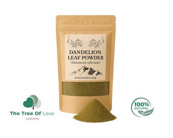 Polvo de hoja de diente de león / Silvestre / Taraxacum officinale / Hierbas secas / Té de hierbas / Productos herbales / Hierbas a granel / Infusión de hierbas