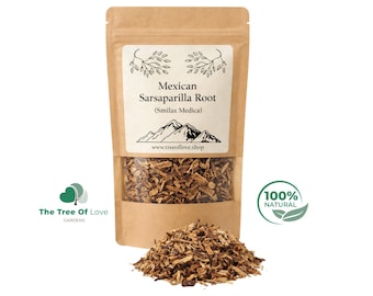 Raíz de zarzaparrilla india o mexicana / Smilax Medica / Hemidesmus indicus / Hierbas secas / Infusión / Productos herbales / Hierba a granel