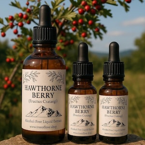 Meidoornbessen Glyceriet | Meidoornbessen alcoholvrij extract | Tinctuur | Vloeibaar meidoornbessenextract | Kruidengeneesmiddel