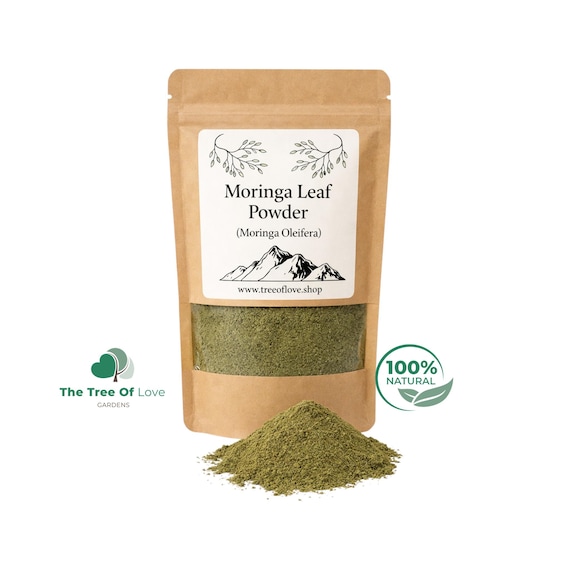 Moringa Leaf Powder or Cuts | Dried Herbs  | Bulk Herb | Herbal Tea by The Tree Of Love Gardens