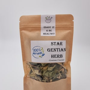 STAR GENTIAN Herb Dried Bulk Tea, Gentiana Cruciata L Herba /Available qty from 1oz-4lbs/ image 2