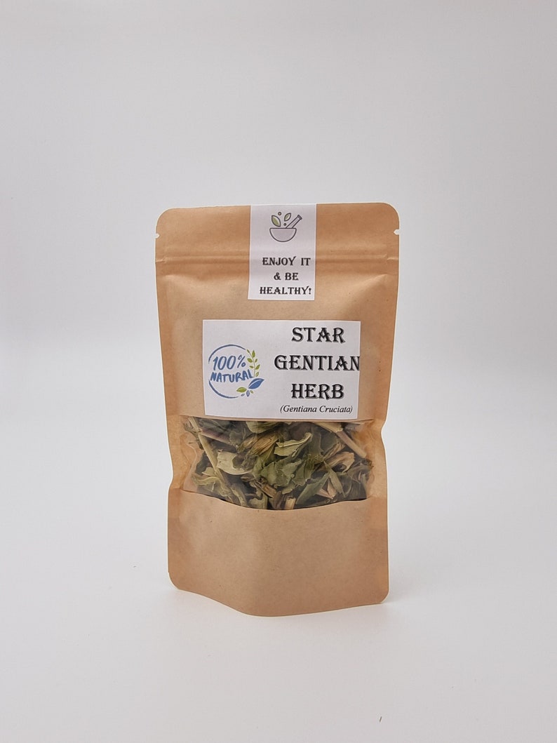 STAR GENTIAN Herb Dried Bulk Tea, Gentiana Cruciata L Herba /Available qty from 1oz-4lbs/ image 1